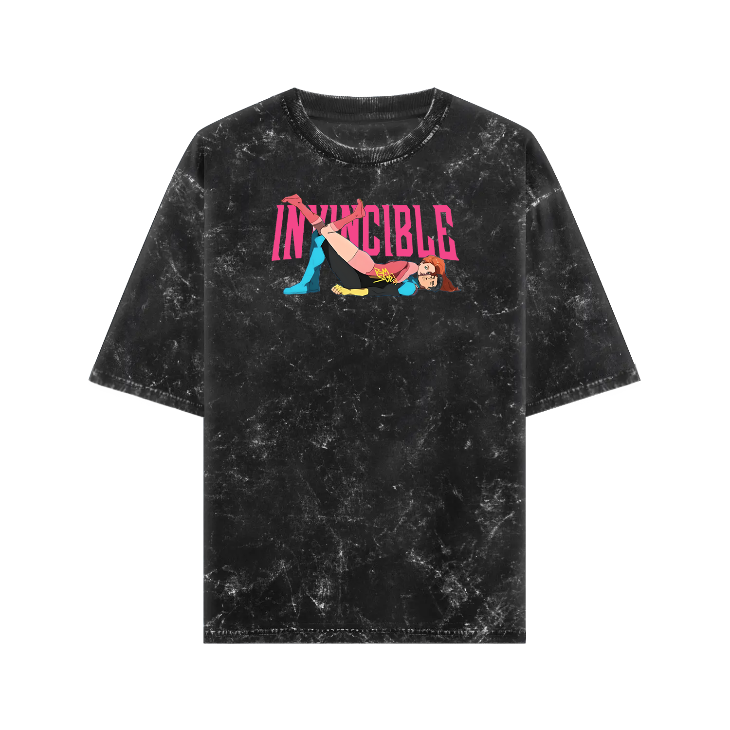 Invincible 117 Acid Wash Oversized T-shirt