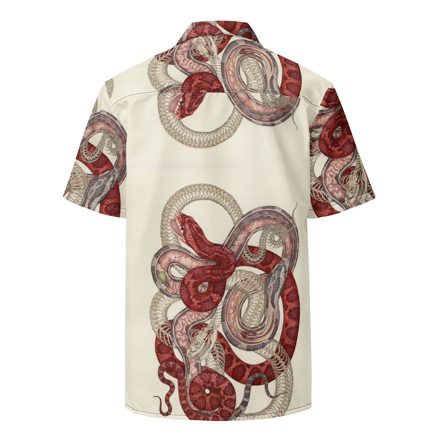 Unisex Snake Pattern Relaxed Shirt