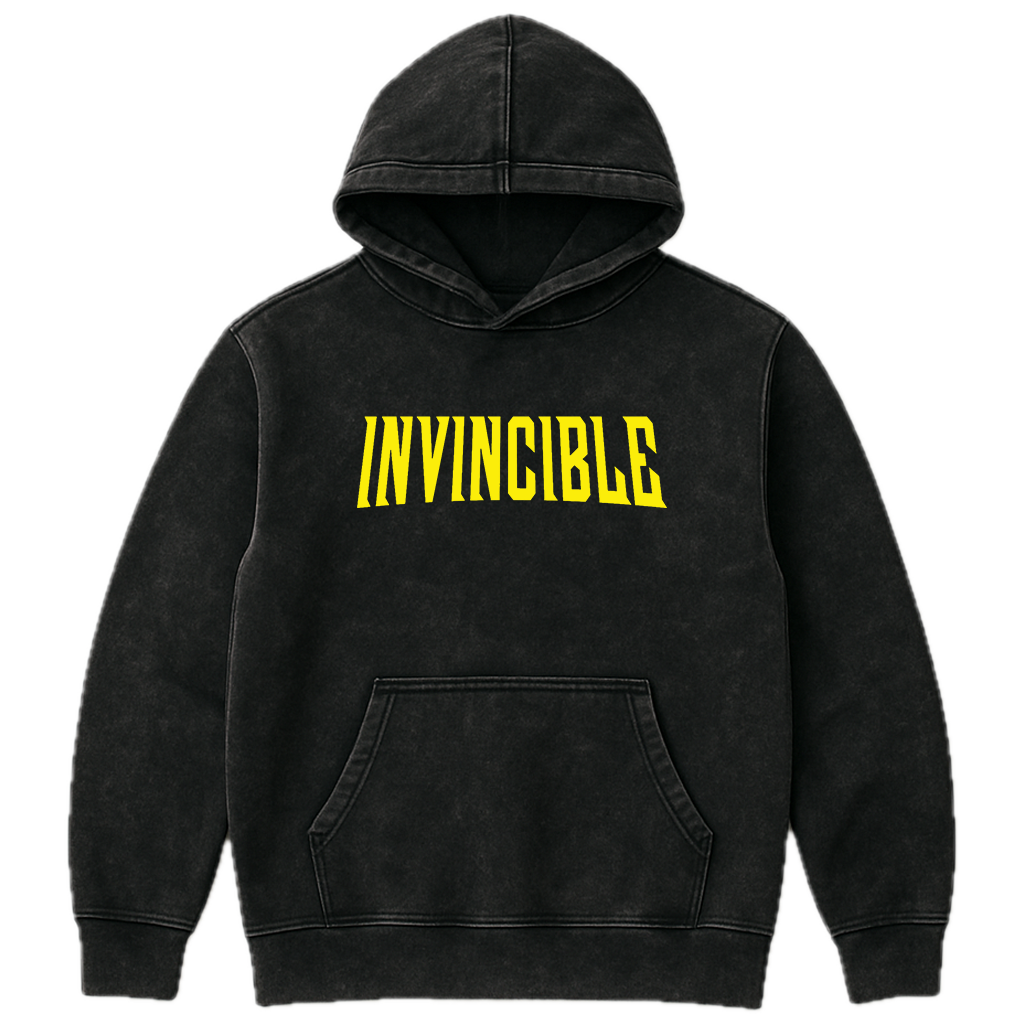 Invincible Mark Unisex Acid Washed Hoodie