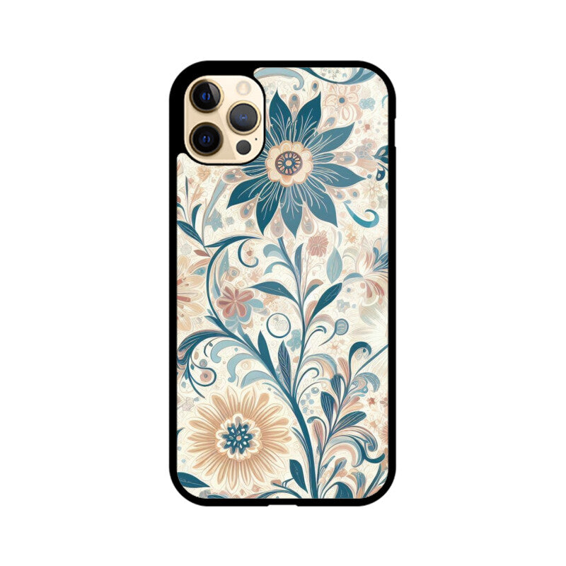 Flower Pattern Glass Case