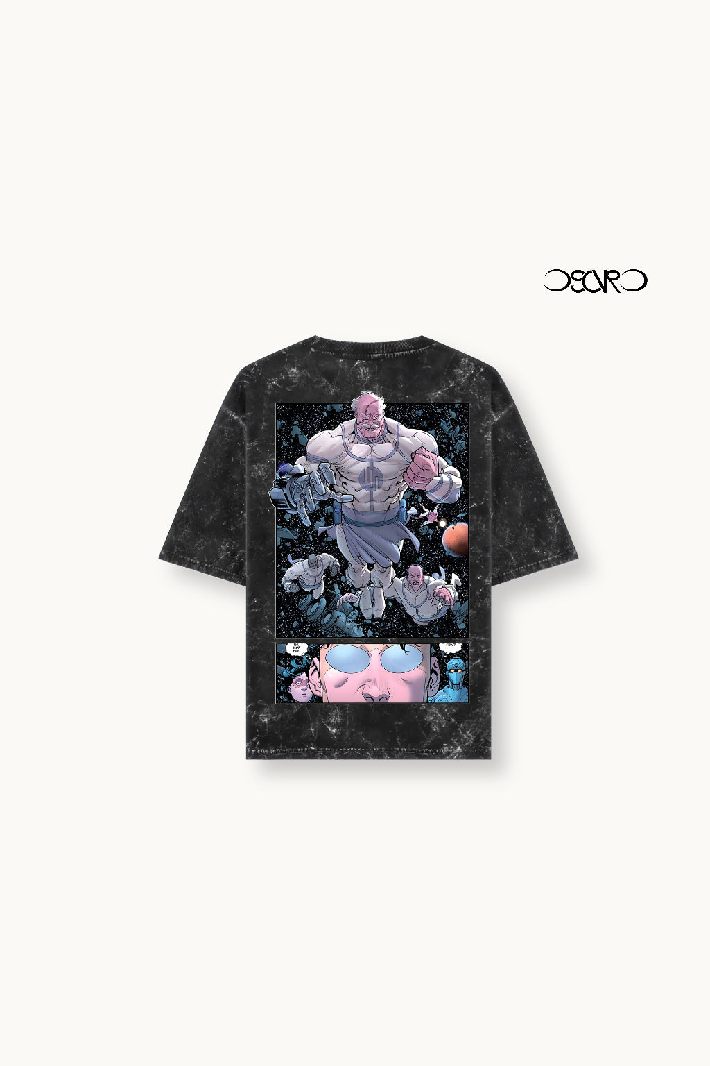 Conquest Unisex Acid Washed Oversized Tee