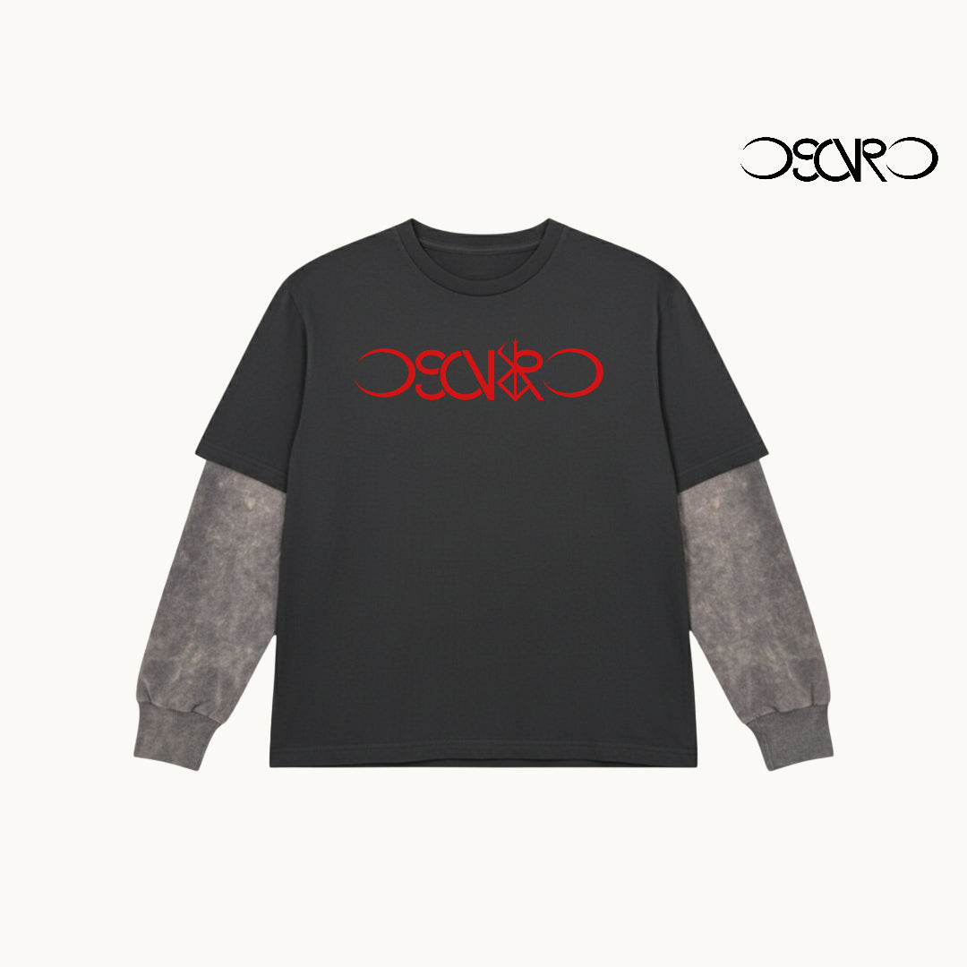 Berserker Sleeve Attached Acid Washed Tee