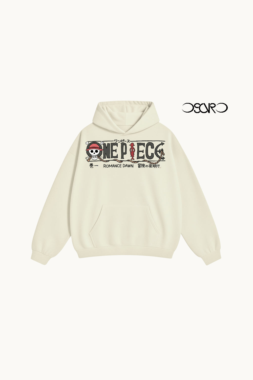 One Piece Romance Dawn Oversized Unisex Hoodie - 400 GSM