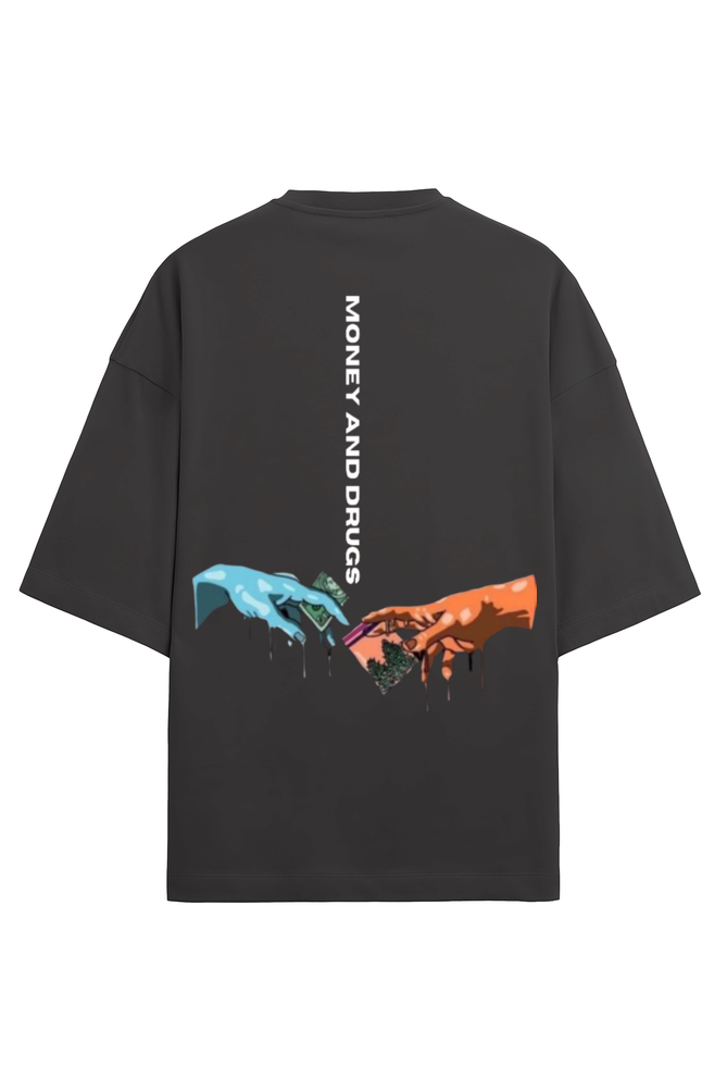 Money and Drugs Terry Oversized Premium T-Shirt