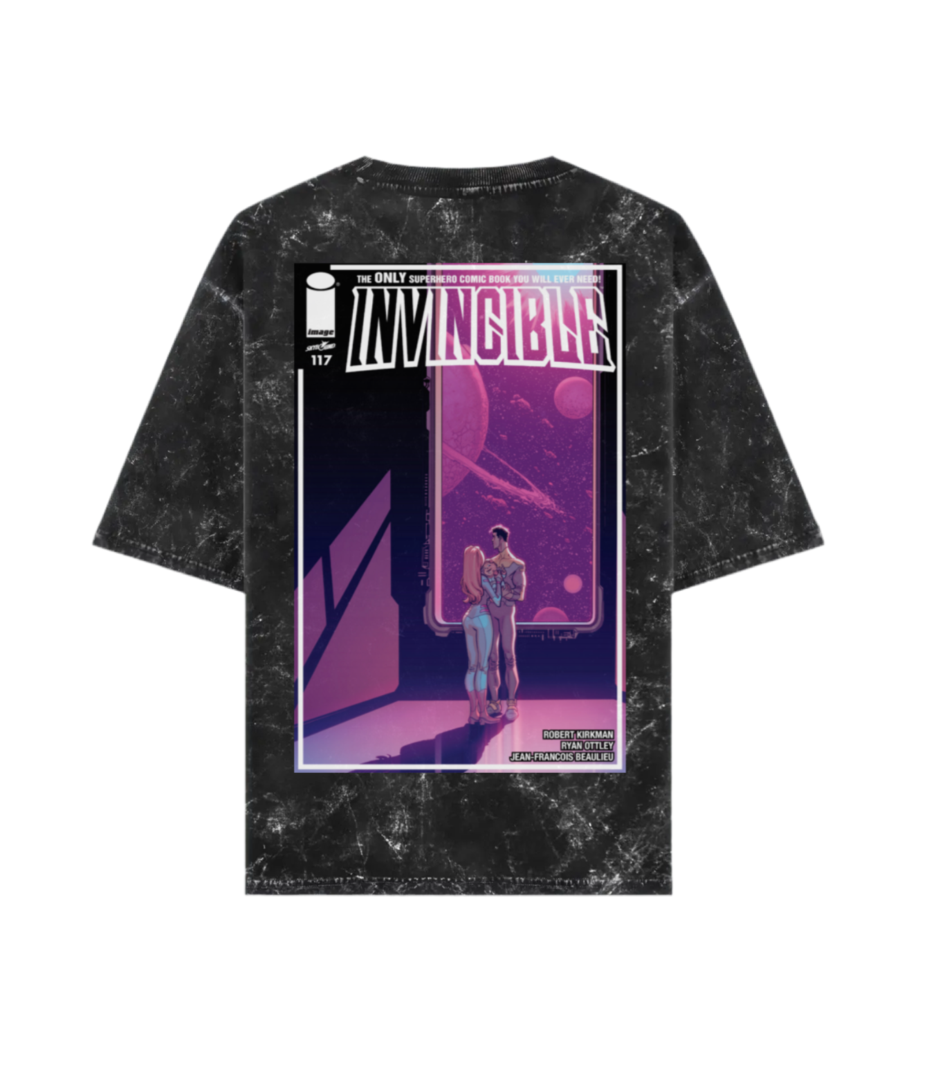 Invincible 117 Acid Wash Oversized T-shirt