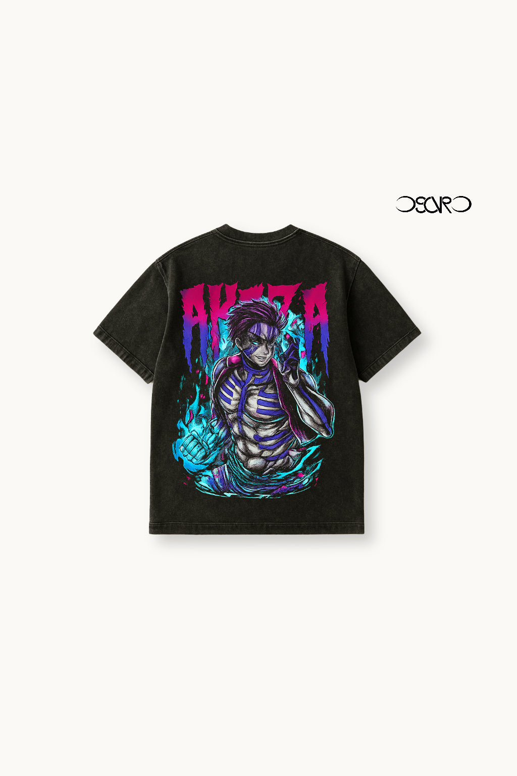 Akaza Unisex Acid Washed Oversized Tee