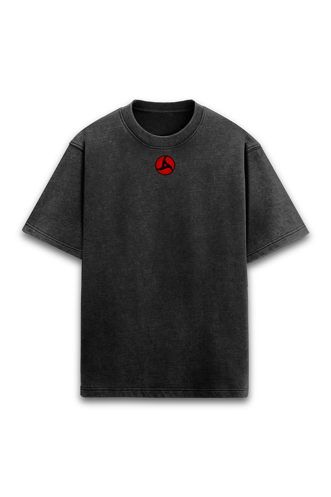 Ninja- Black Acid Wash Oversized T-shirt.