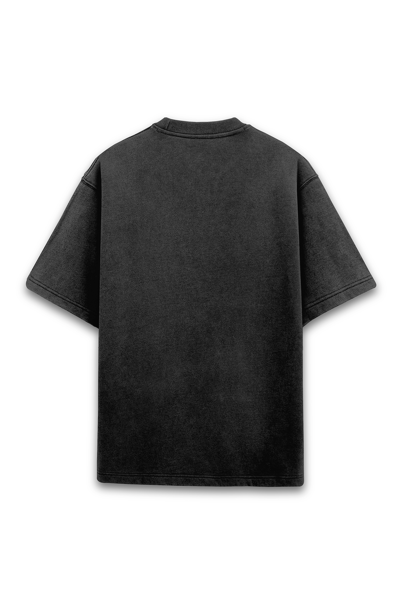 Puff Print White Paint - Acid Wash Tshirt