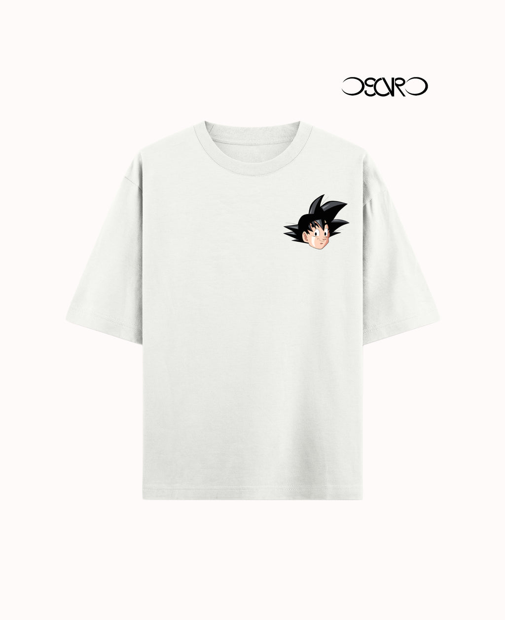DSCVRD's Goku Nappa Arc Oversized Off-white Tee