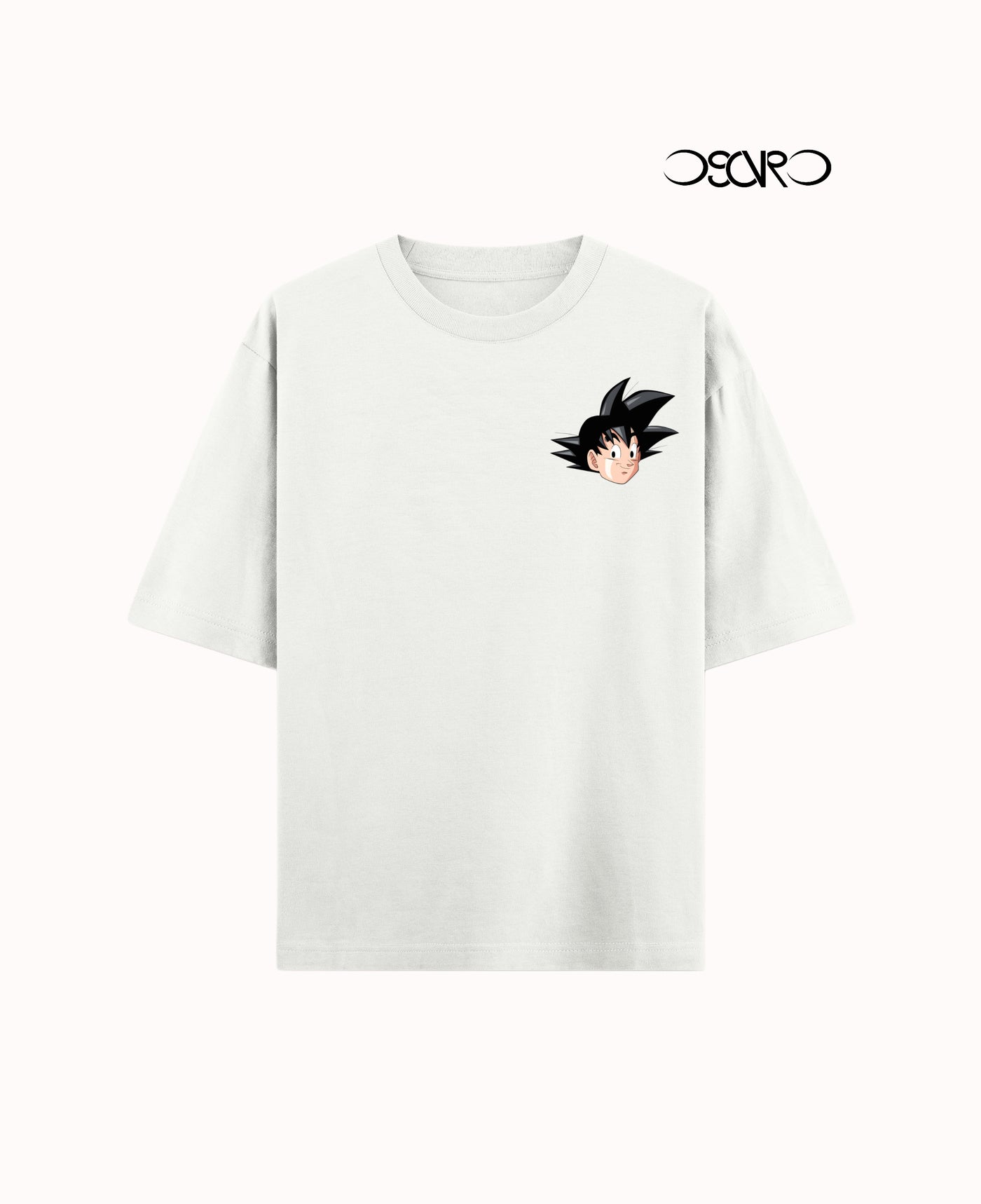 DSCVRD's Goku Nappa Arc Oversized Off-white Tee