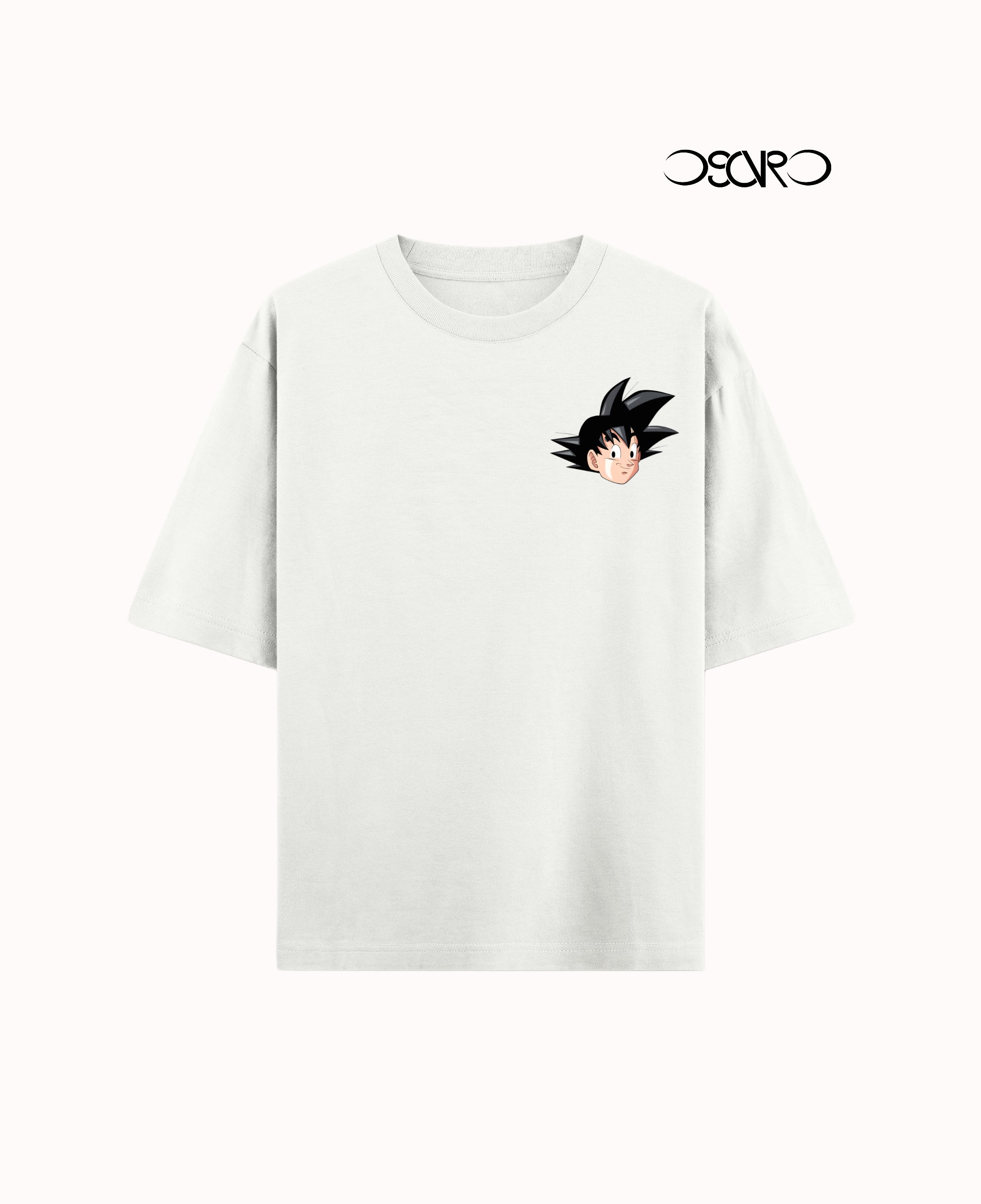 DSCVRD's Goku Nappa Arc Oversized Off-white Tee