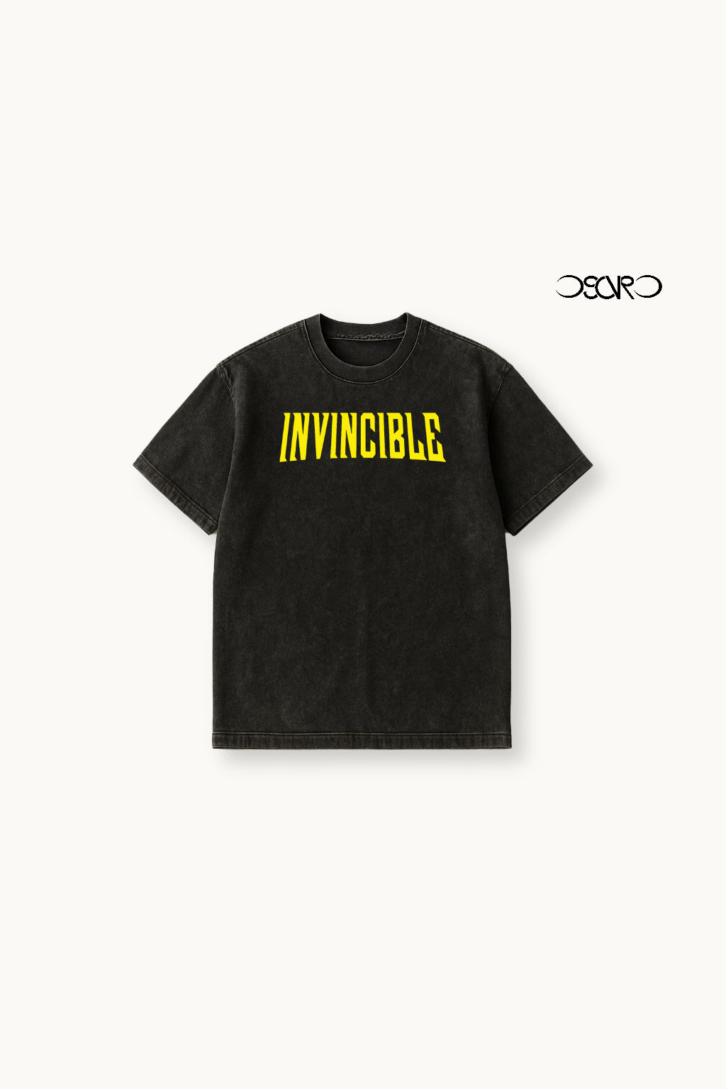 Invincible Mark Acid Washed Oversized Tee