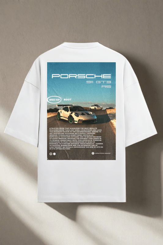 911 GT3 - Premium Terry Cotton Oversized Tshirt - disCOVERed