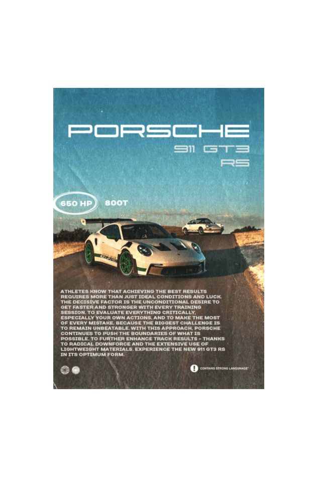 911 GT3 - Premium Terry Cotton Oversized Tshirt - disCOVERed