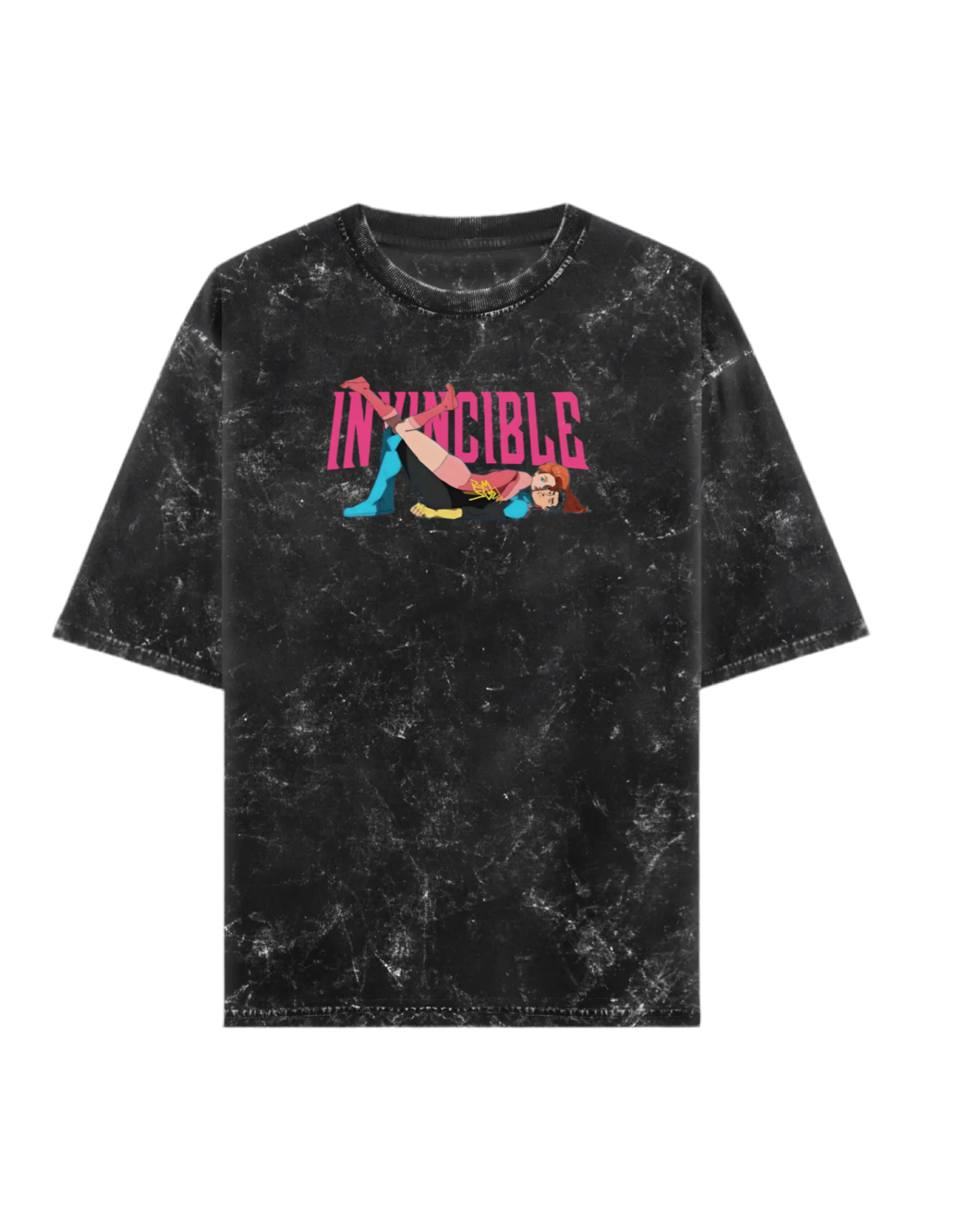 Invincible 117 Acid Wash Oversized T-shirt