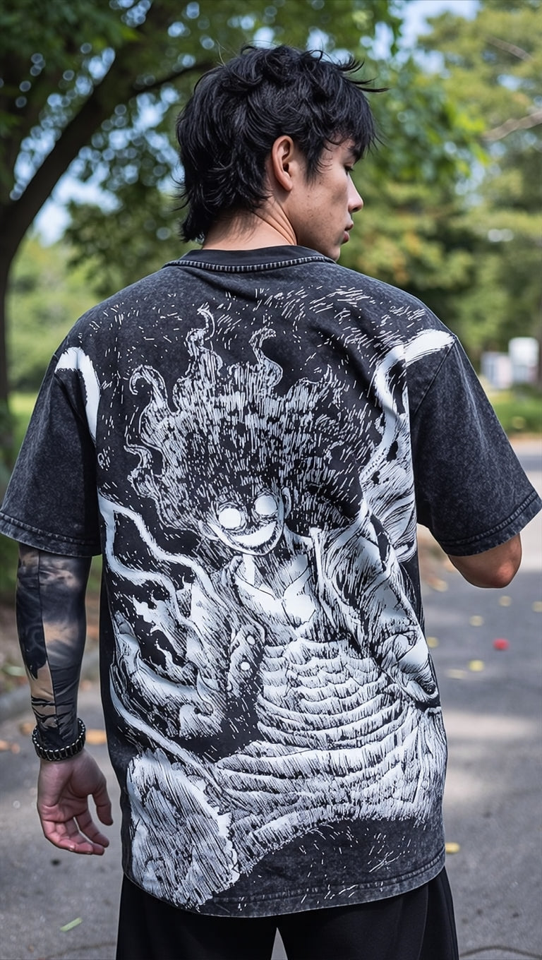 Joy Boy Oversized Acid Wash Tee