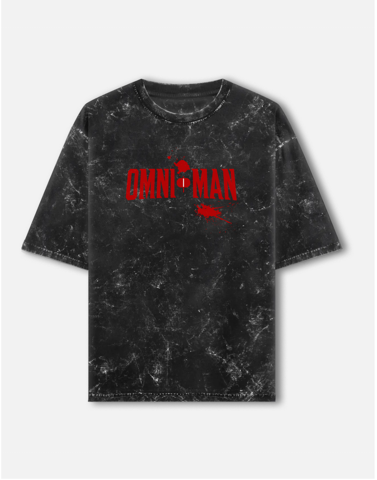 Omni Man Unisex Acid Washed Oversized Tee