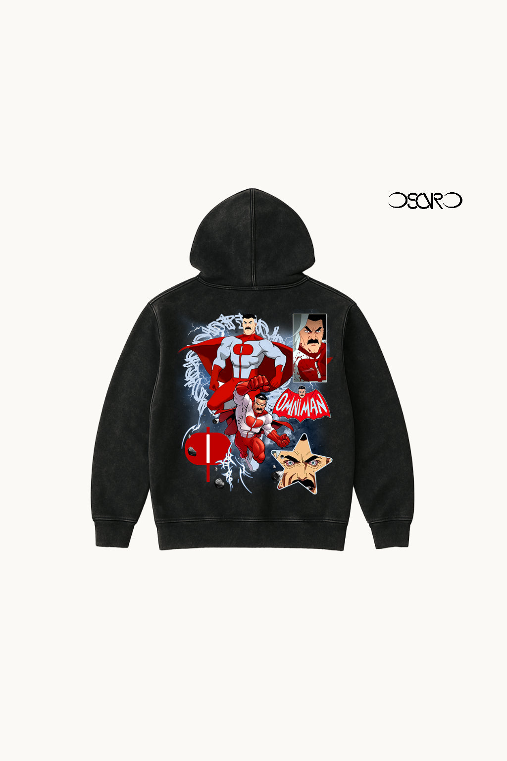 Omni-Man Unisex Acid Washed Hoodie