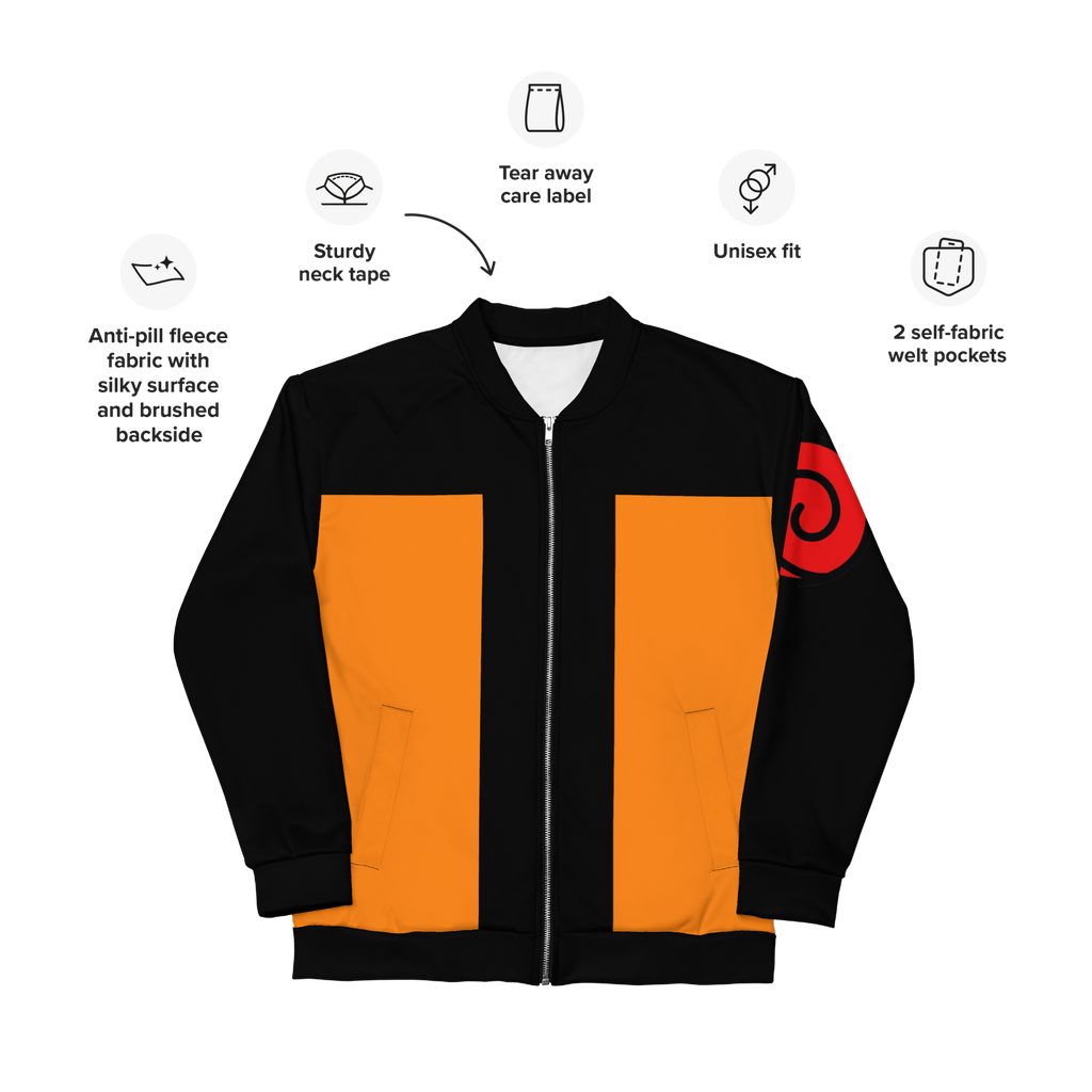 UZUMAKI NARUTO- Unisex Bomber Jacket