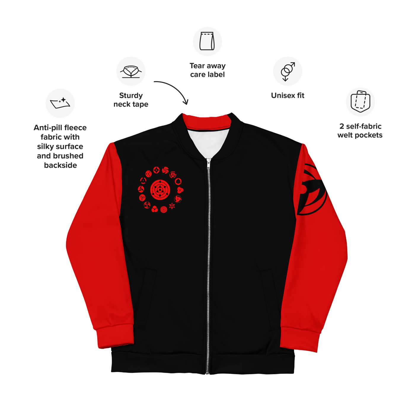 UCHIHA CLAN- Unisex Bomber Jacket