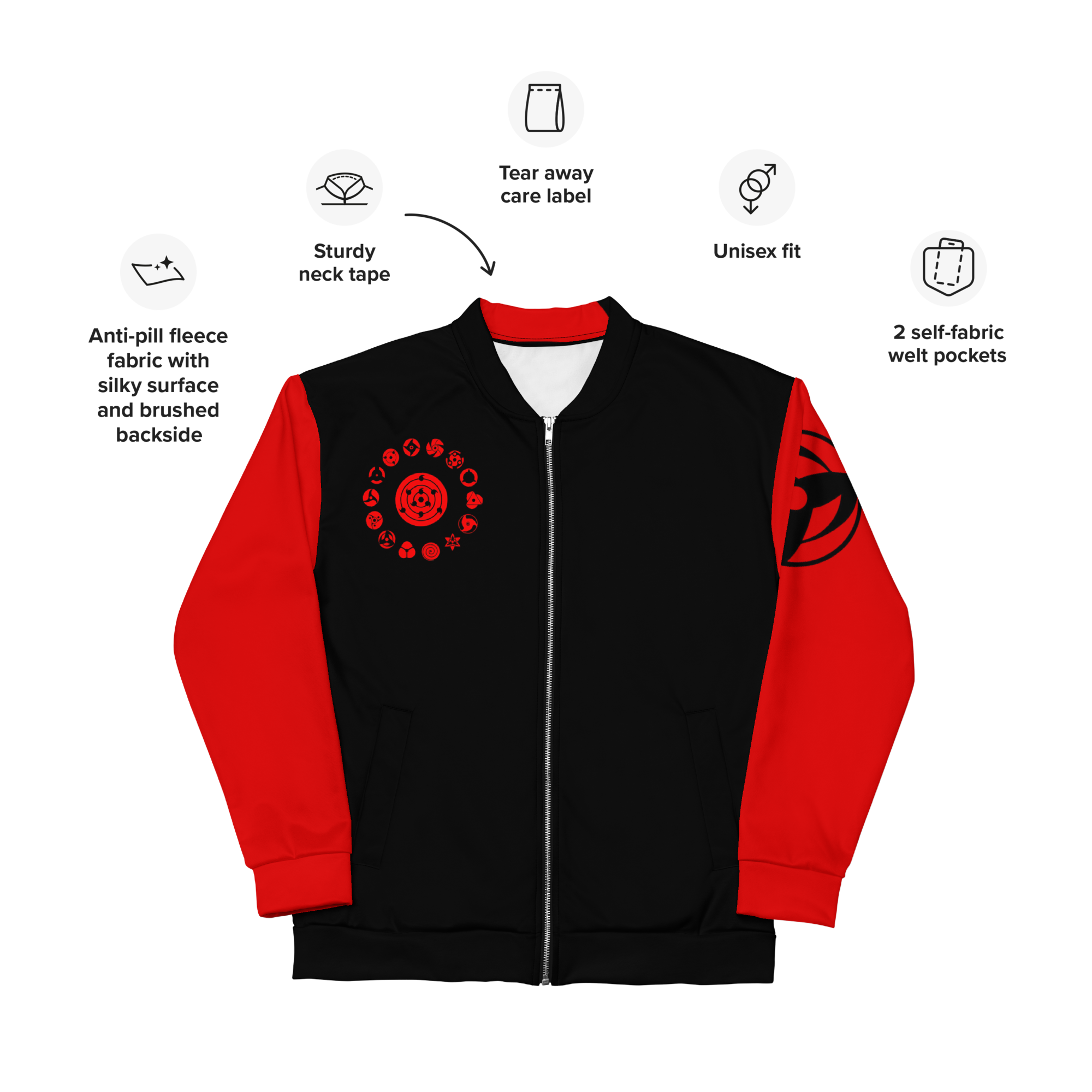 UCHIHA CLAN- Unisex Bomber Jacket