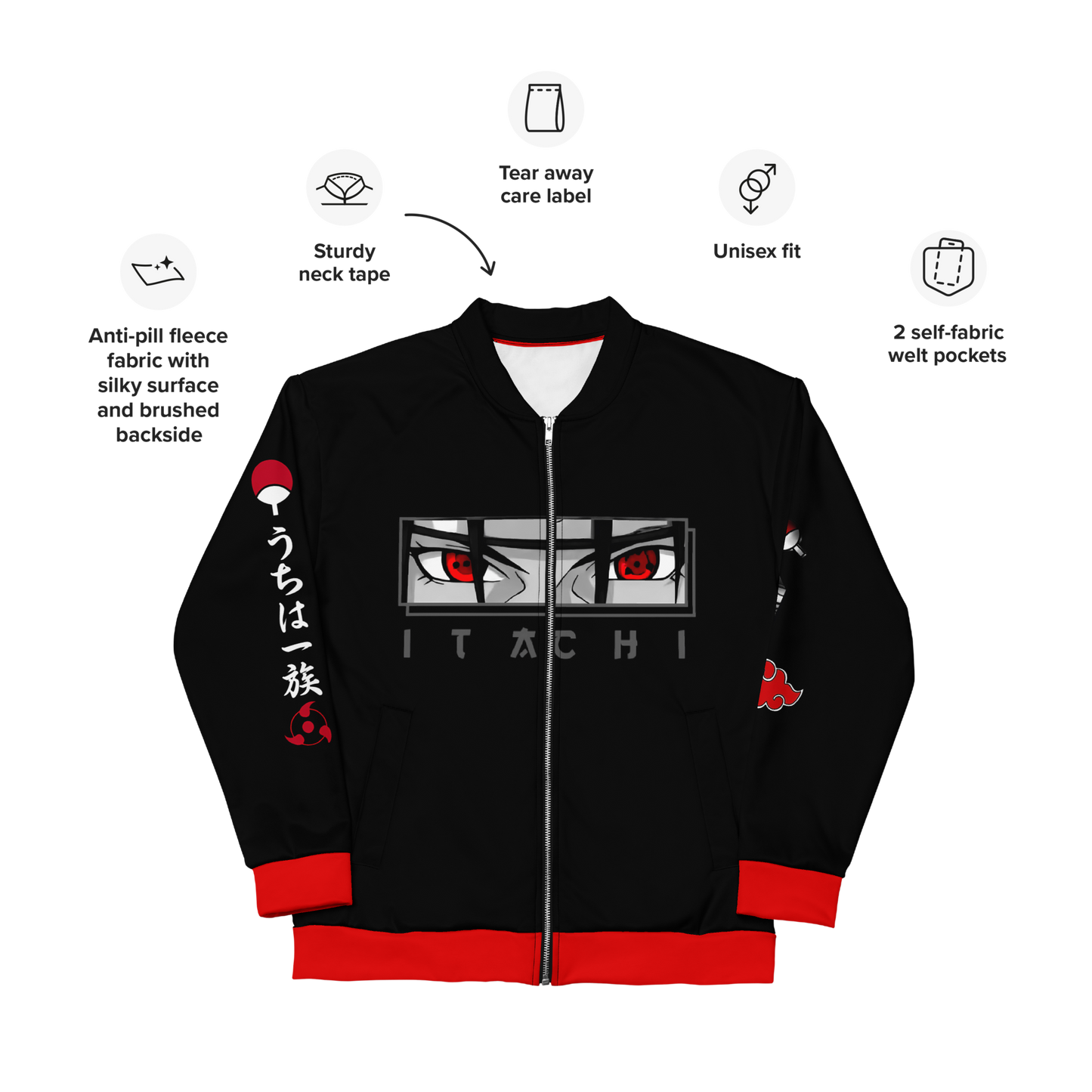 UCHIHA ITACHI- Unisex Bomber Jacket