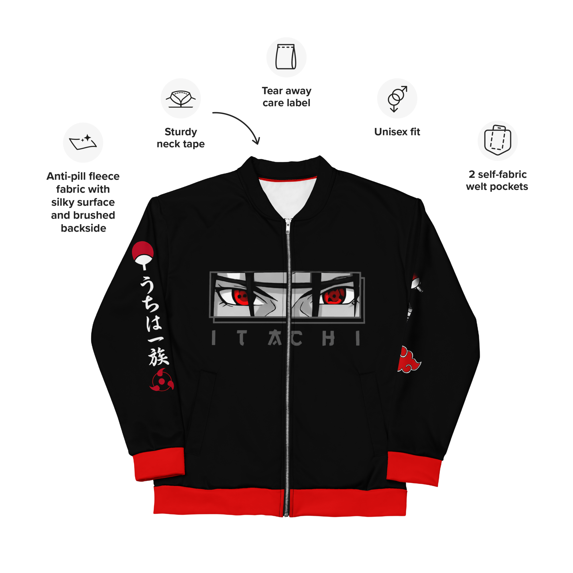 UCHIHA ITACHI- Unisex Bomber Jacket