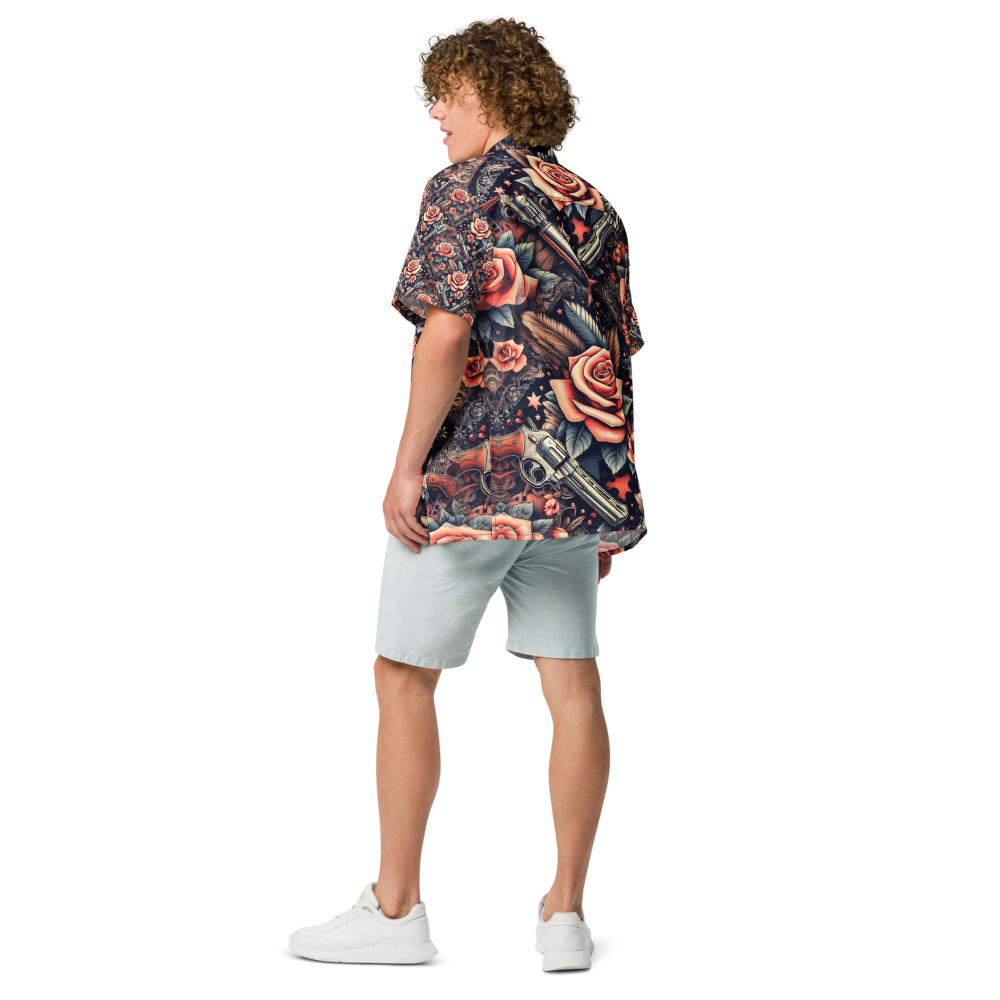 Unisex Gun & Roses Relaxed Shirt