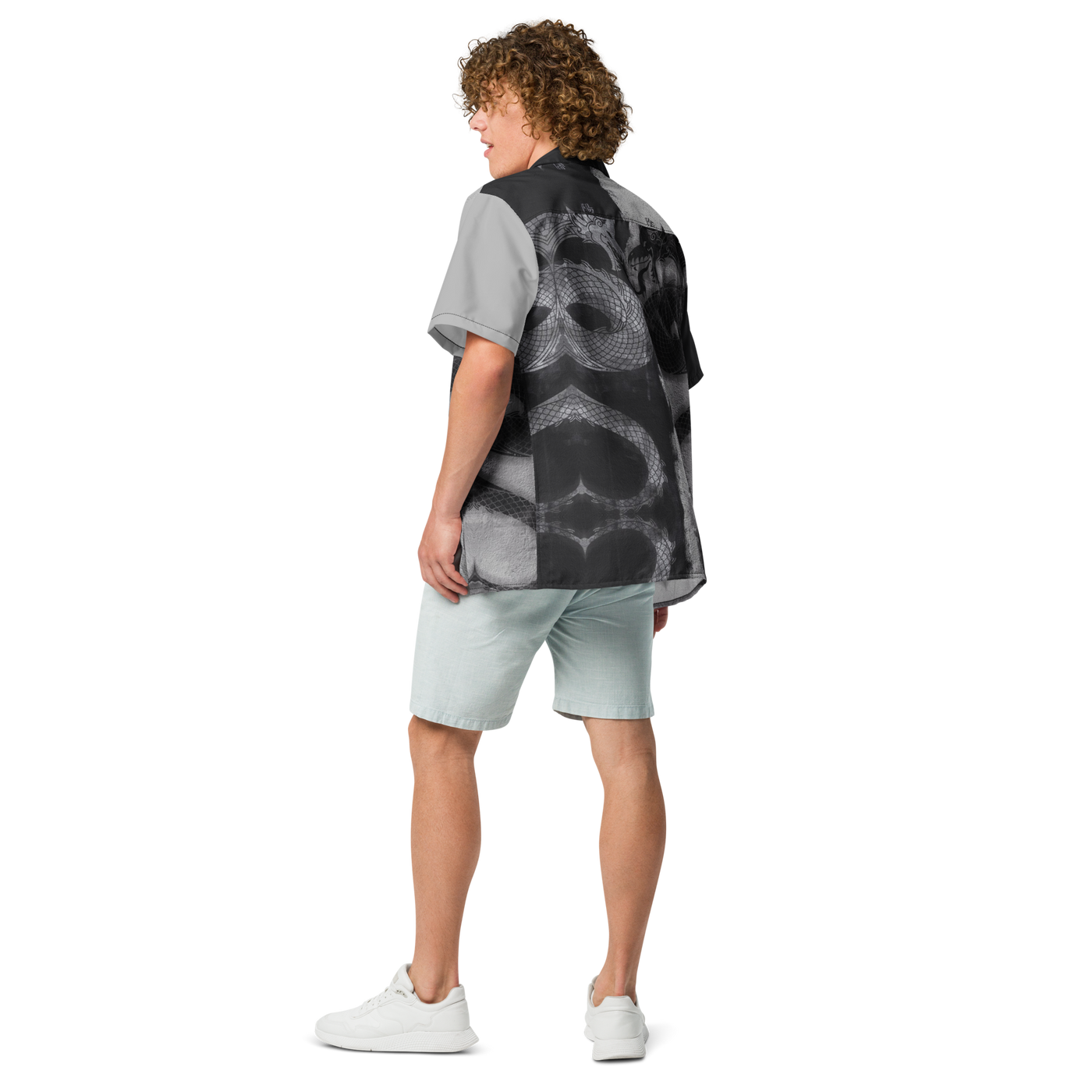 Unisex Yin Yang Pattern Relaxed Shirt