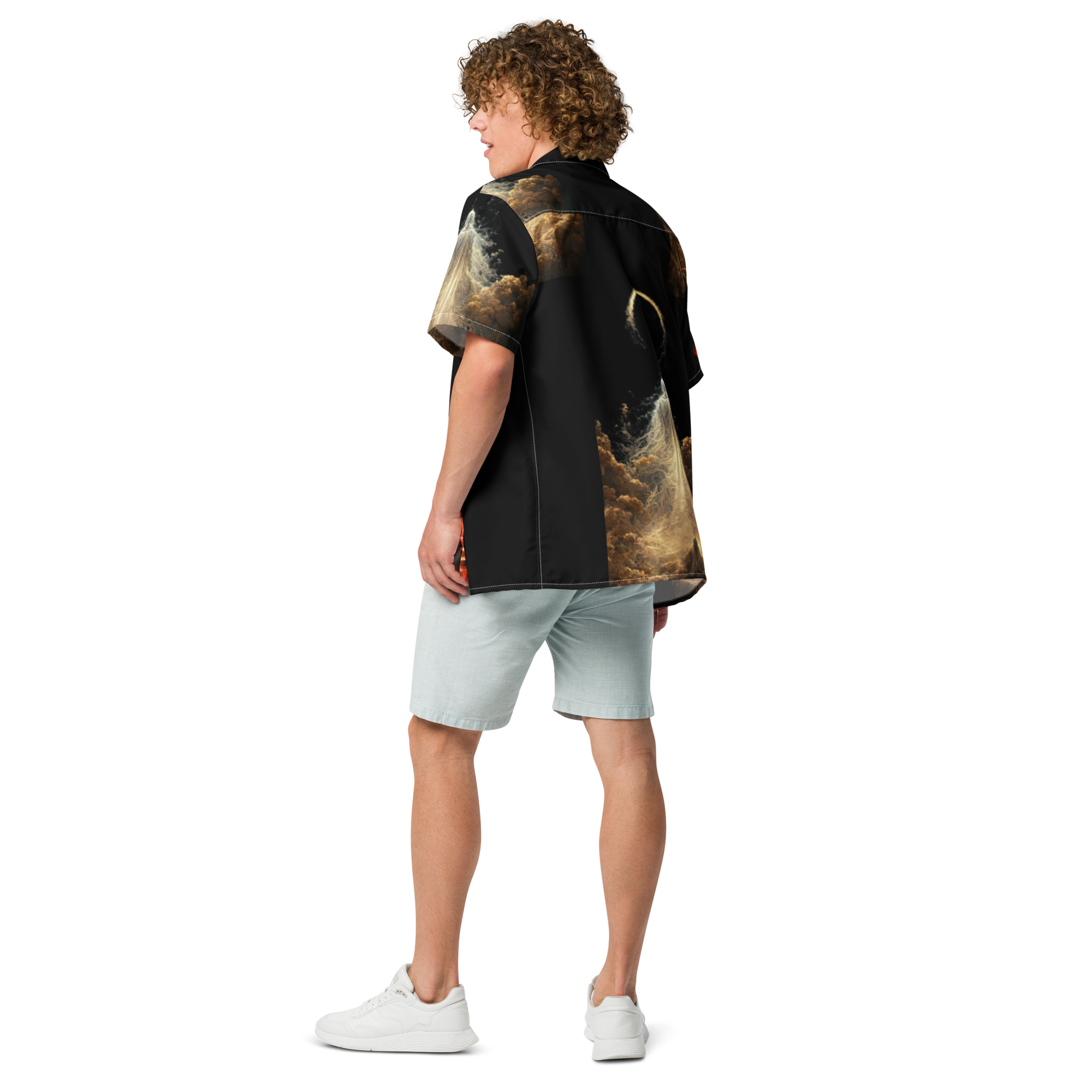 Unisex Heaven & Hell Pattern Relaxed Shirt