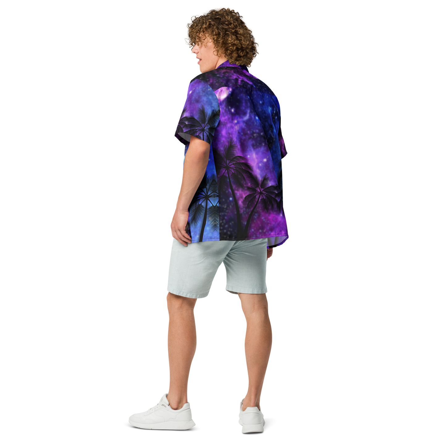 Unisex Galaxy Night Pattern Relaxed Shirt