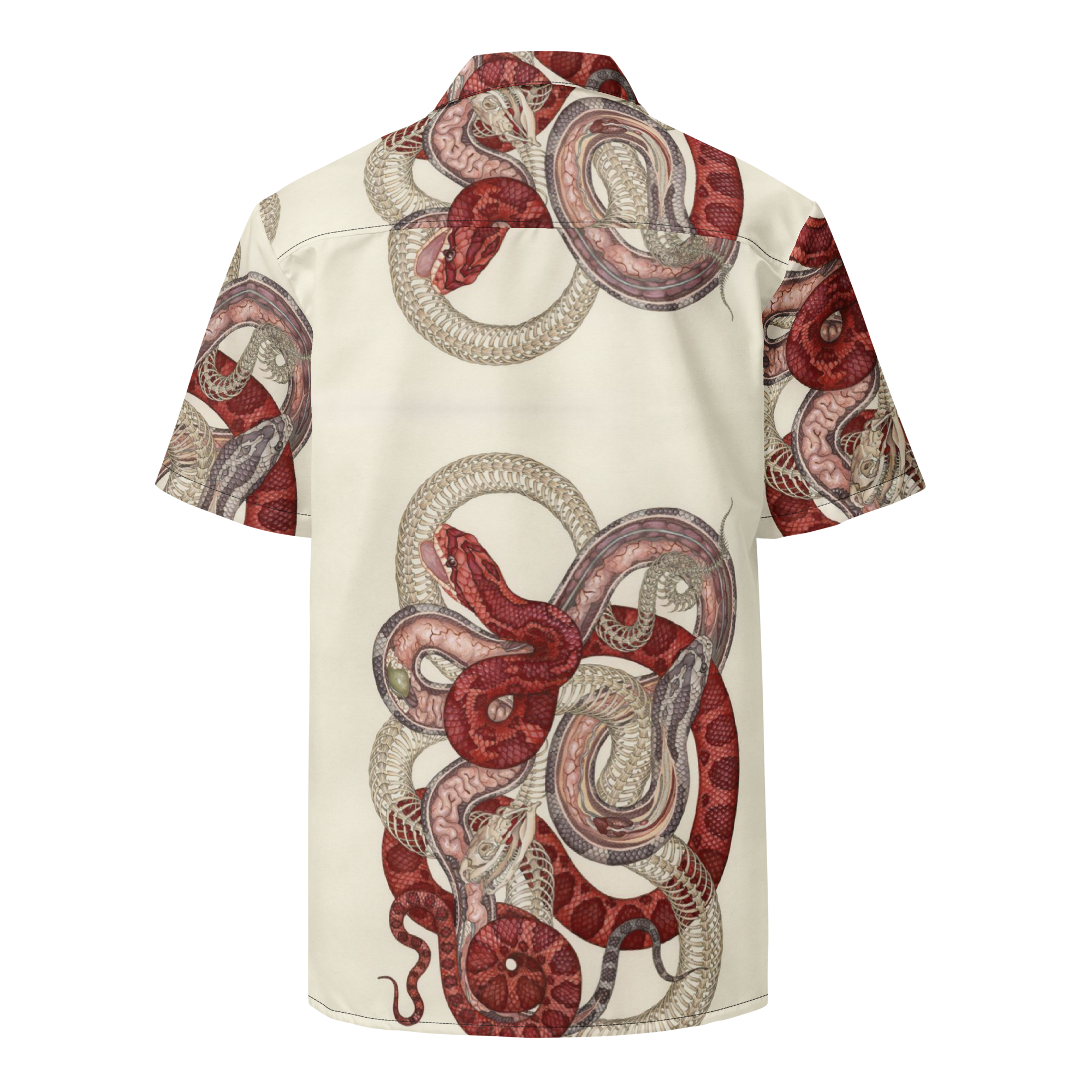 Unisex Snake Pattern Relaxed Shirt
