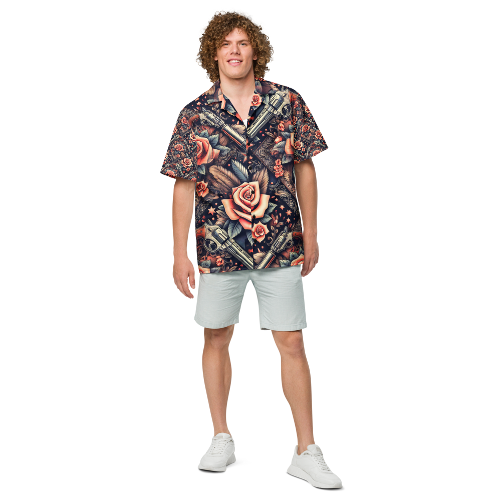 Unisex Gun & Roses Relaxed Shirt