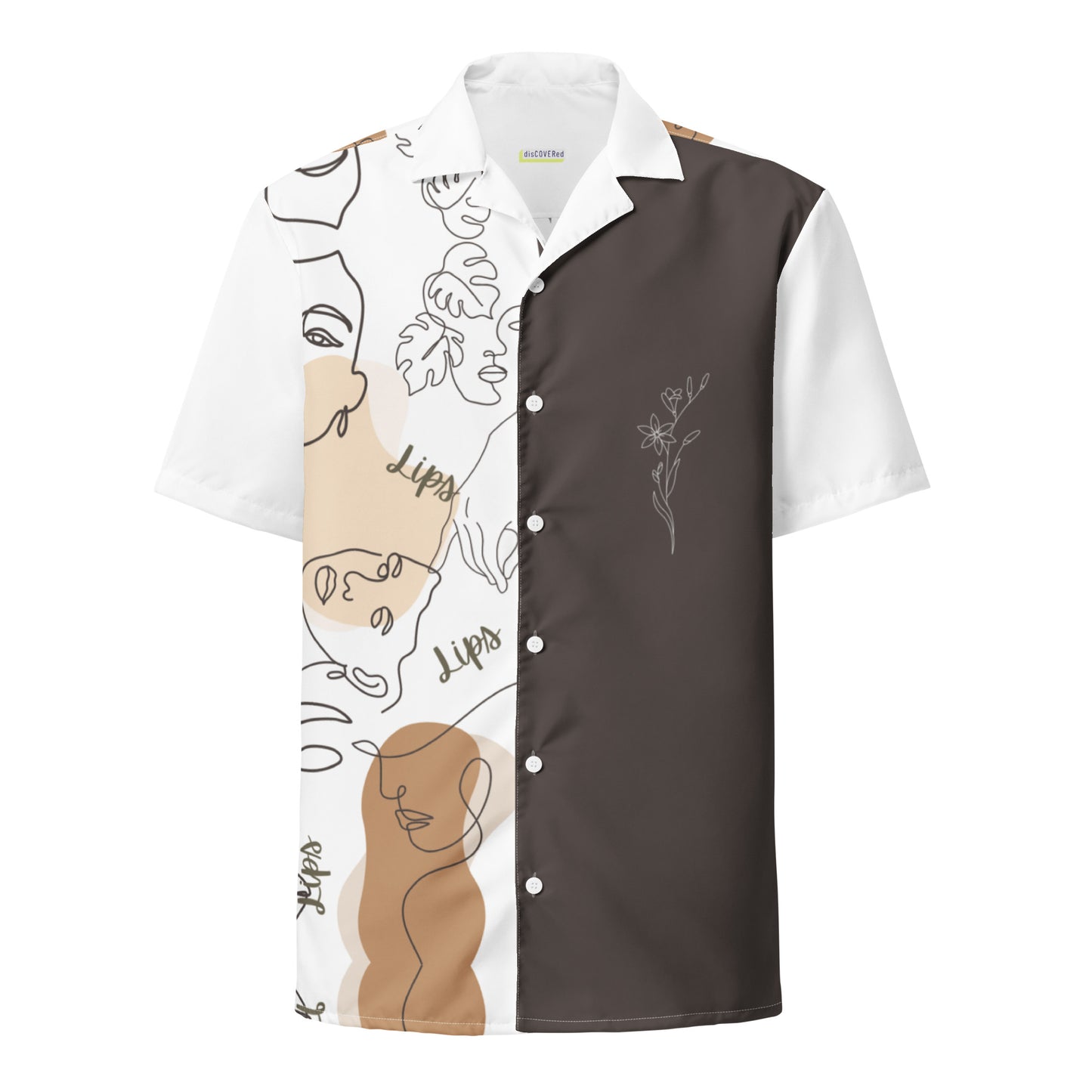 Unisex Abstract Pattern Relaxed Shirt