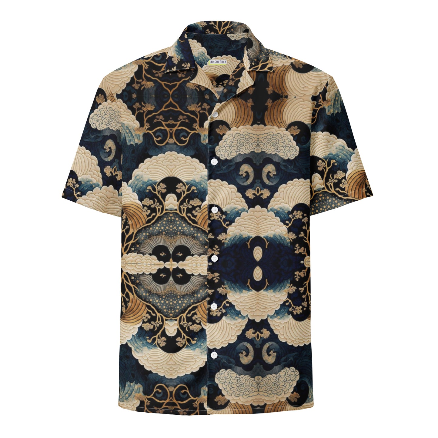 Unisex Chinese Pattern Relaxed Shirt