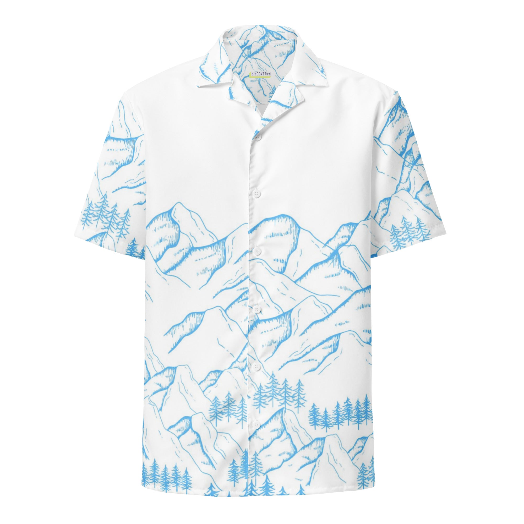 Unisex Mountain Pattern Relaxed Shirt