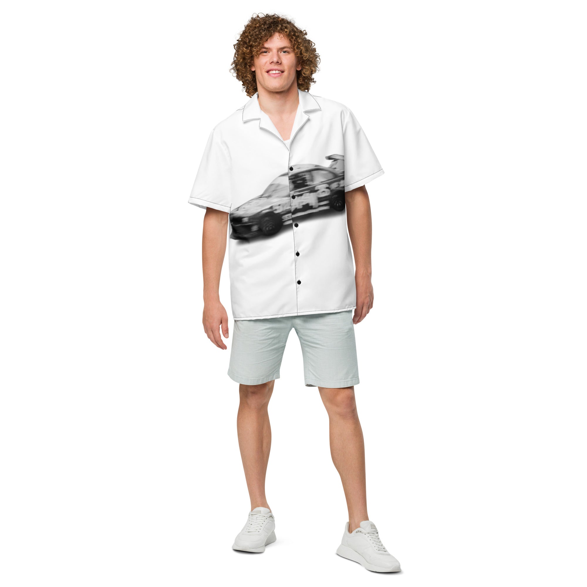 Unisex Car Pattern Relaxed Shirt