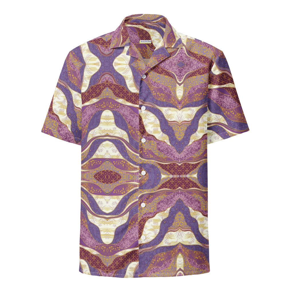 Unisex Purple Hues Pattern Relaxed Shirt