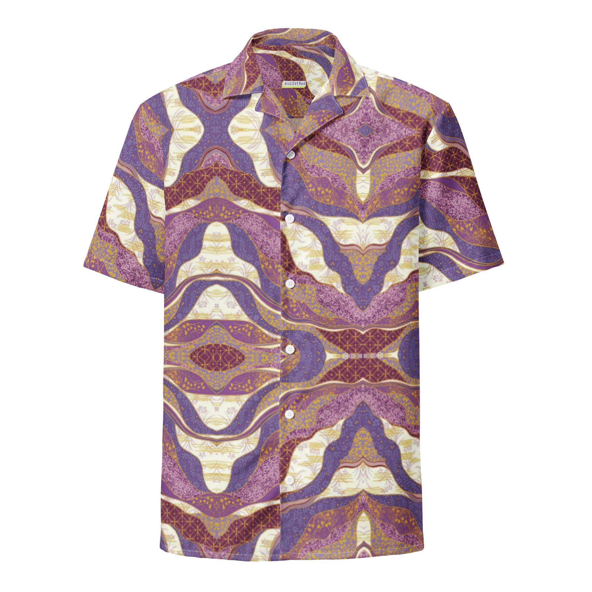Unisex Purple Hues Pattern Relaxed Shirt