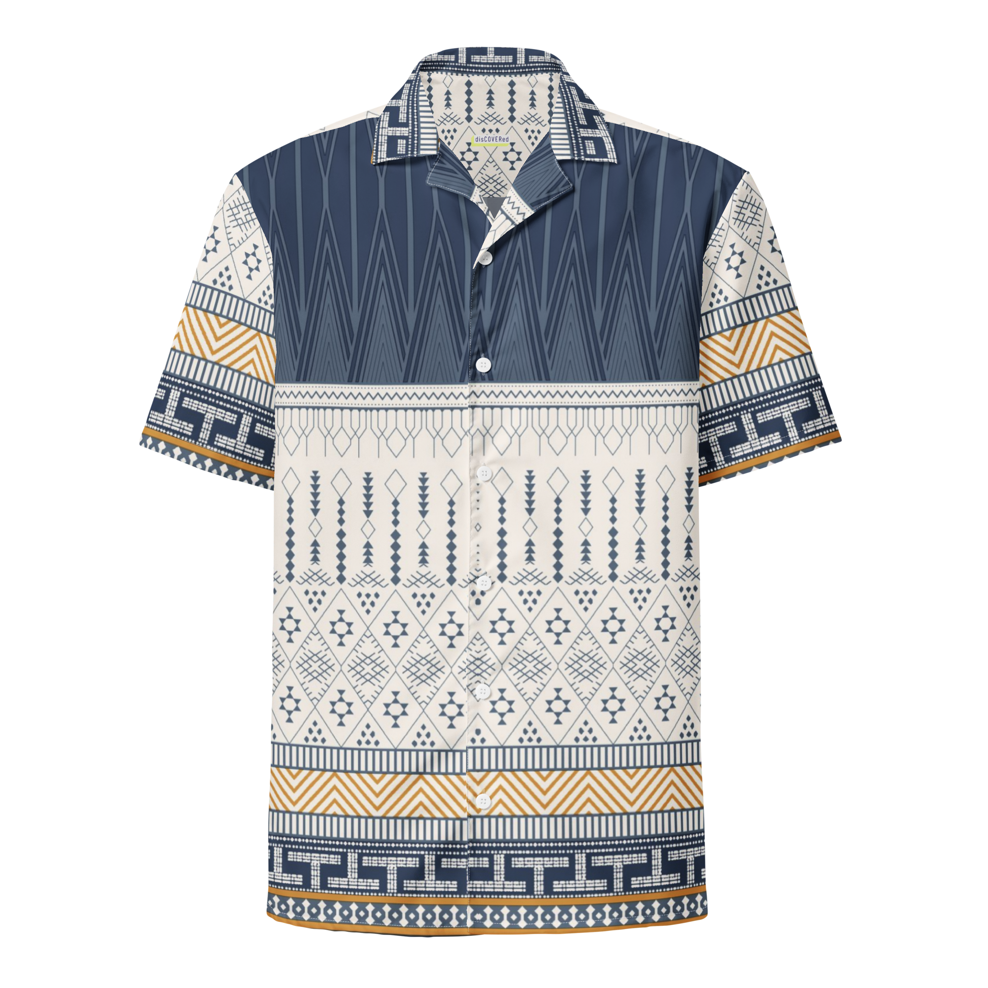 Unisex Geometric Pattern Relaxed Shirt