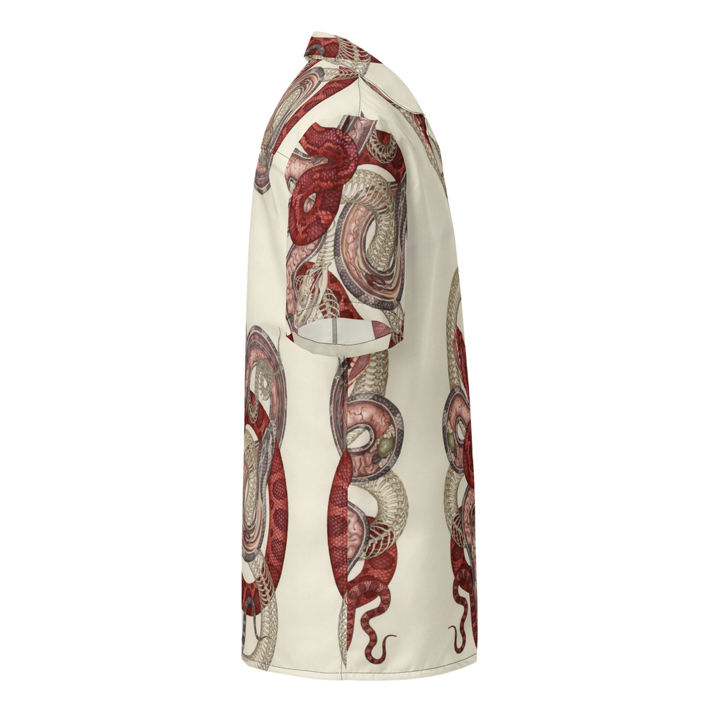 Unisex Snake Pattern Relaxed Shirt