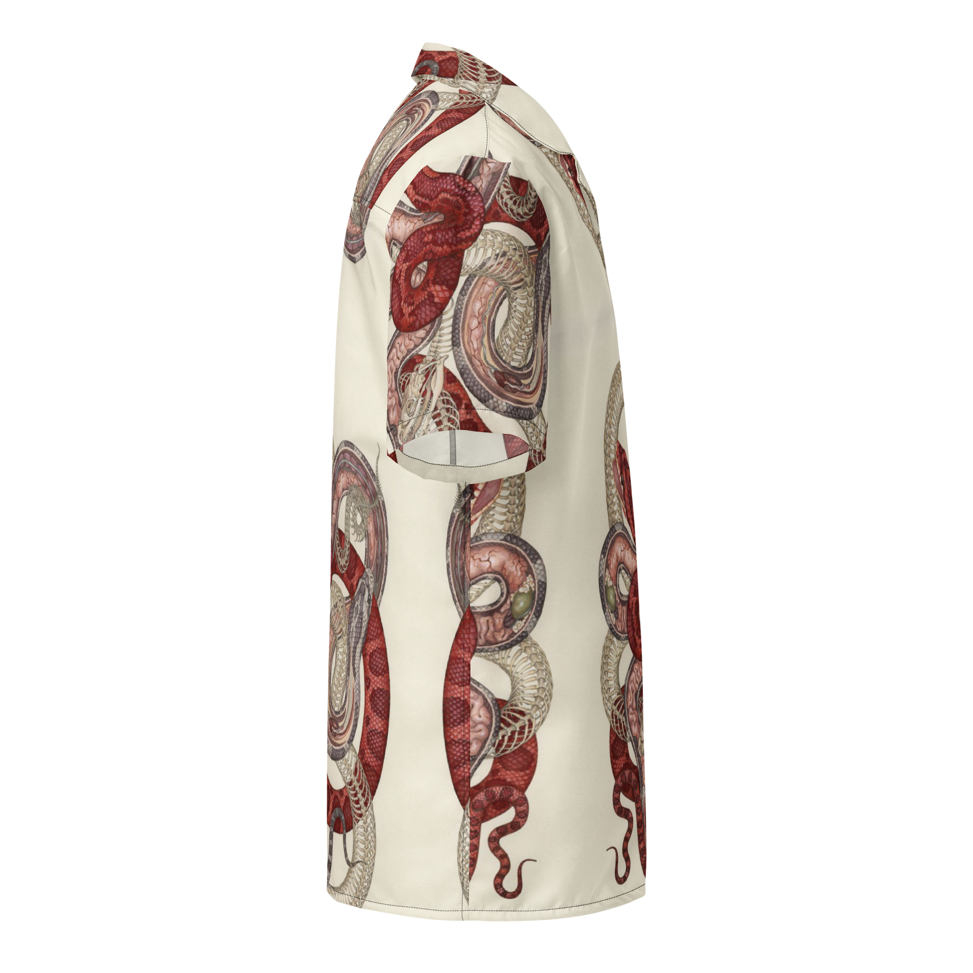 Unisex Snake Pattern Relaxed Shirt