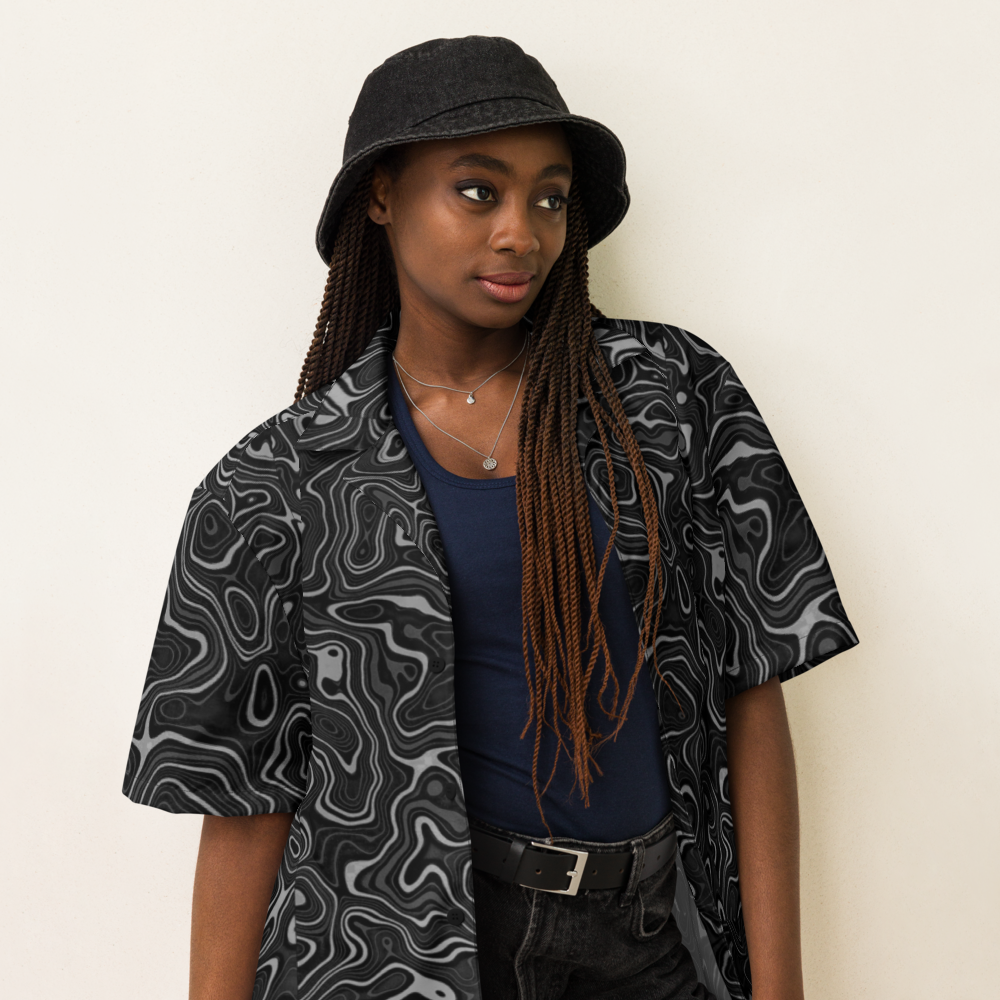 Unisex Swirl Pattern Relaxed Shirt