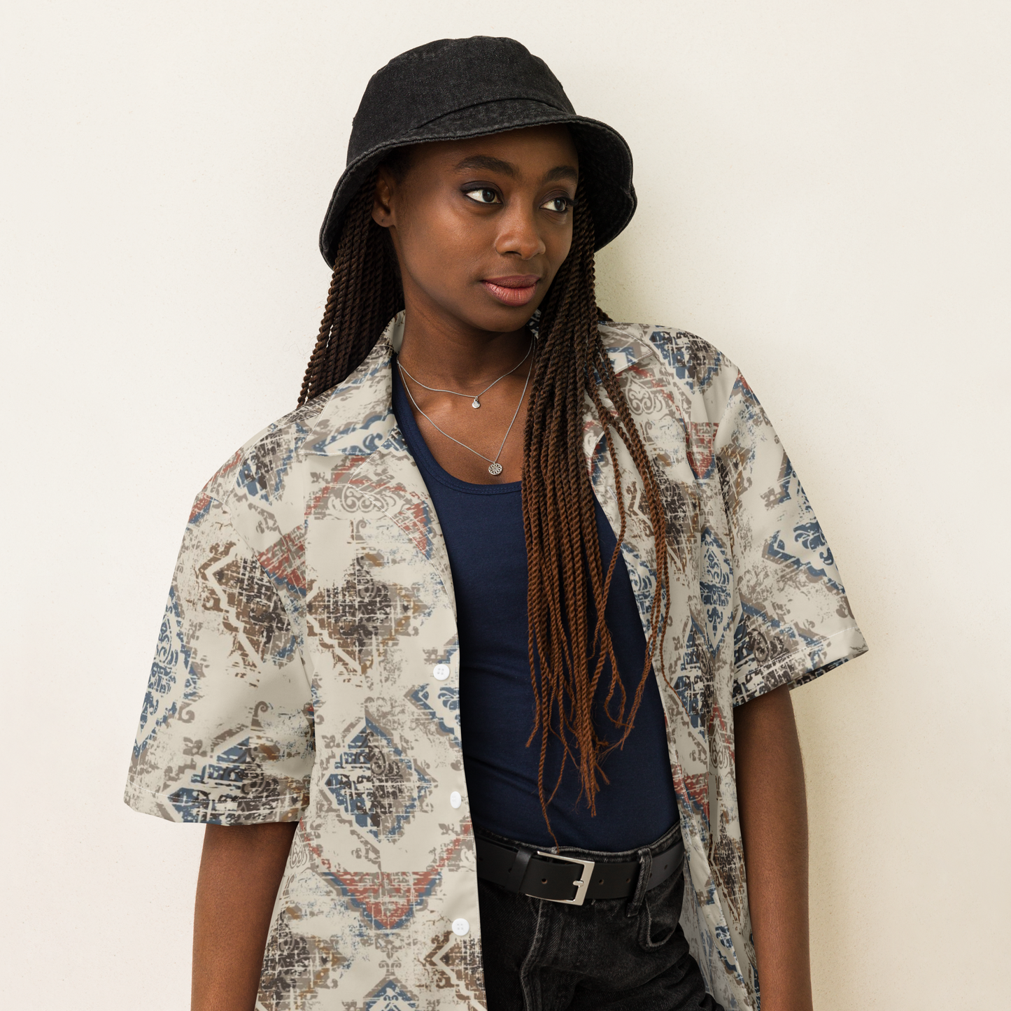 Unisex Art Print Pattern Relaxed Shirt