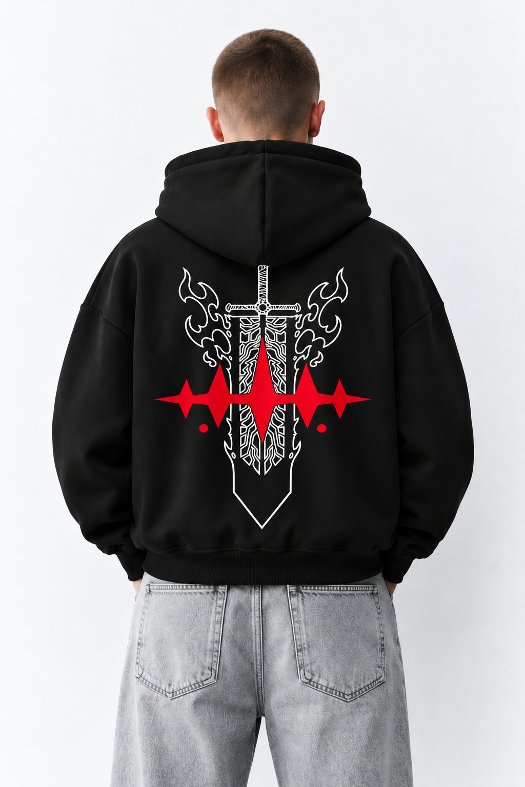 Black Clover Boxy Fit Oversized Hoodie | DSCVRD