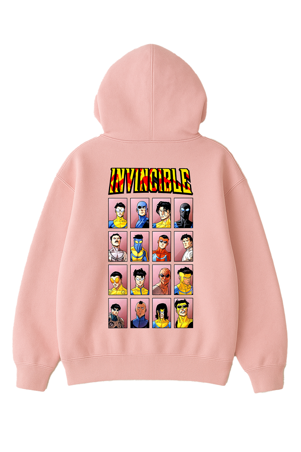 Baby Pink Invincible Unisex Oversized Hoodie