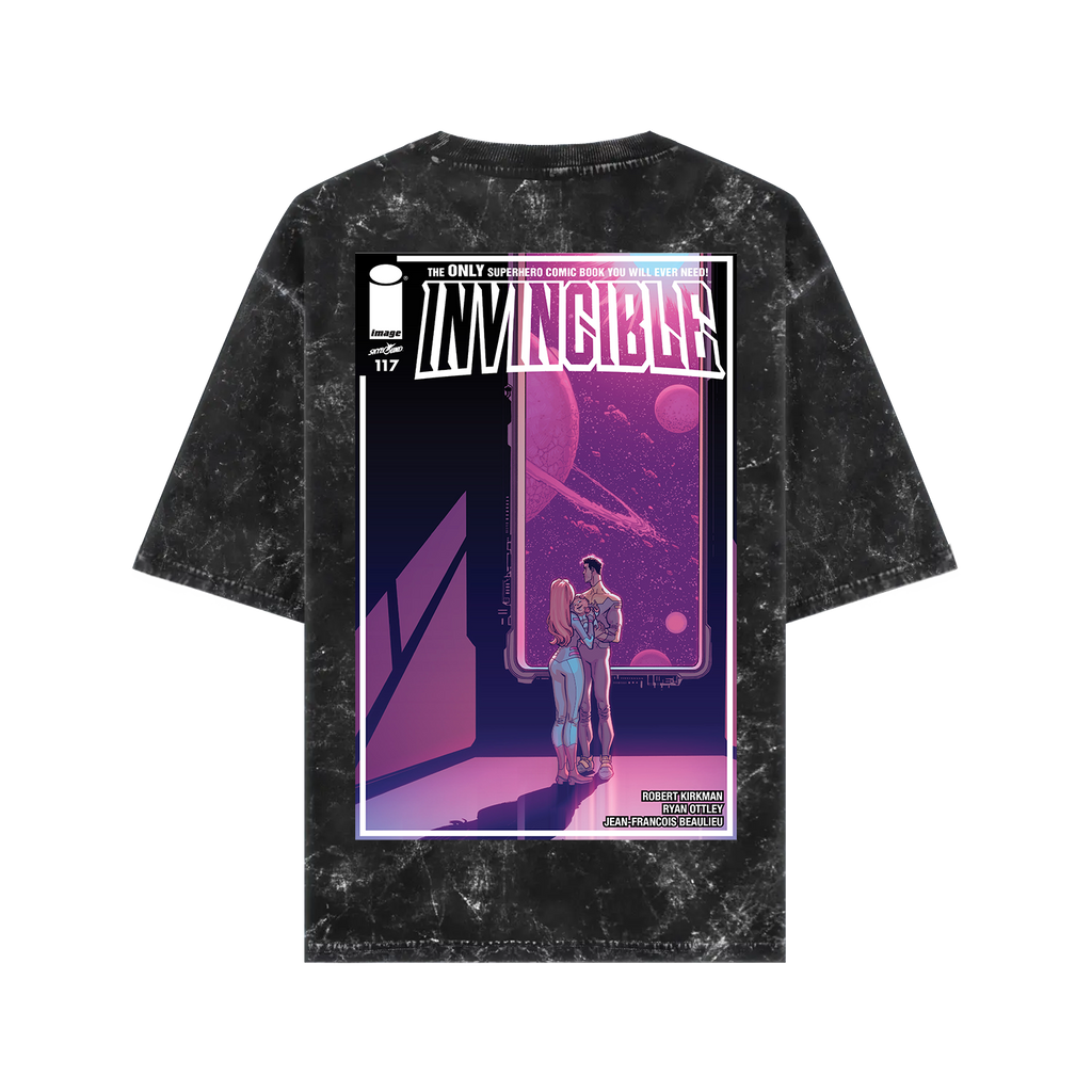 Invincible 117 Acid Wash Oversized T-shirt