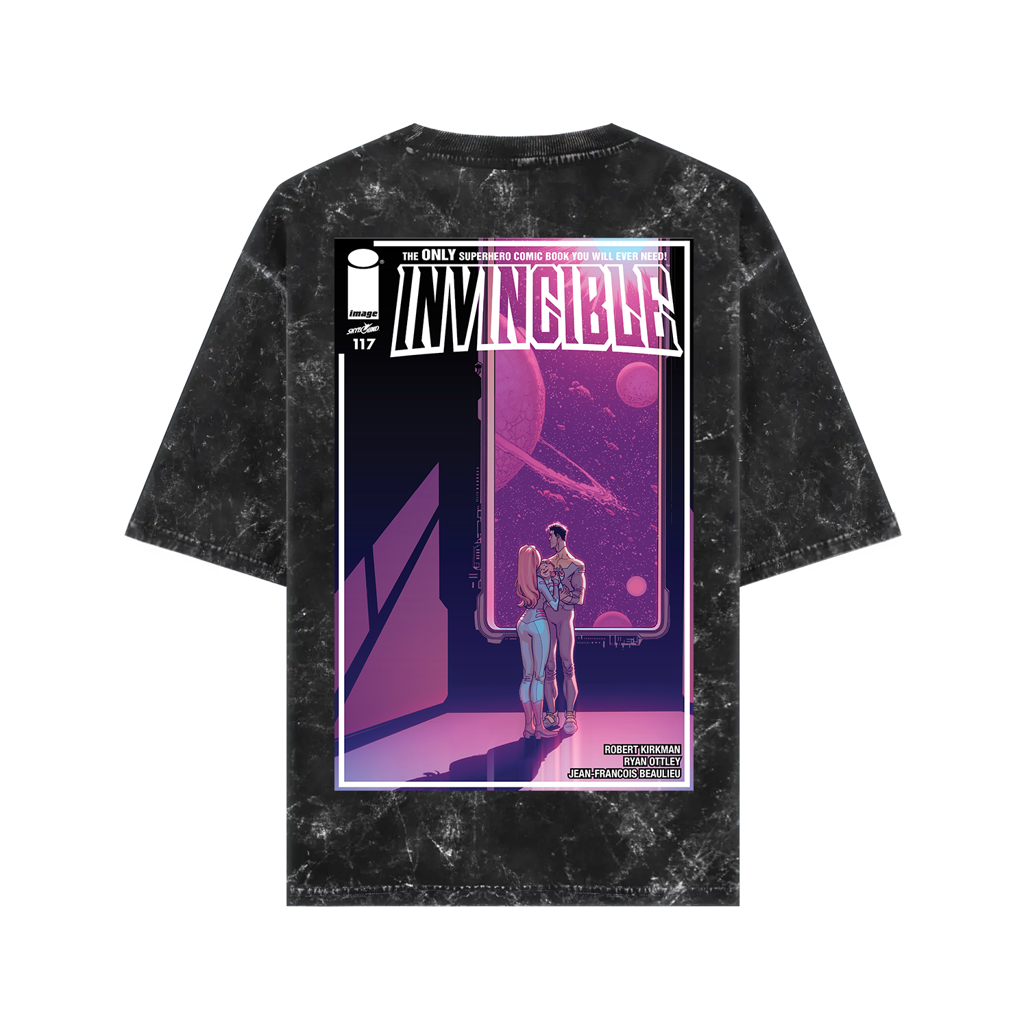 Invincible 117 Acid Wash Oversized T-shirt