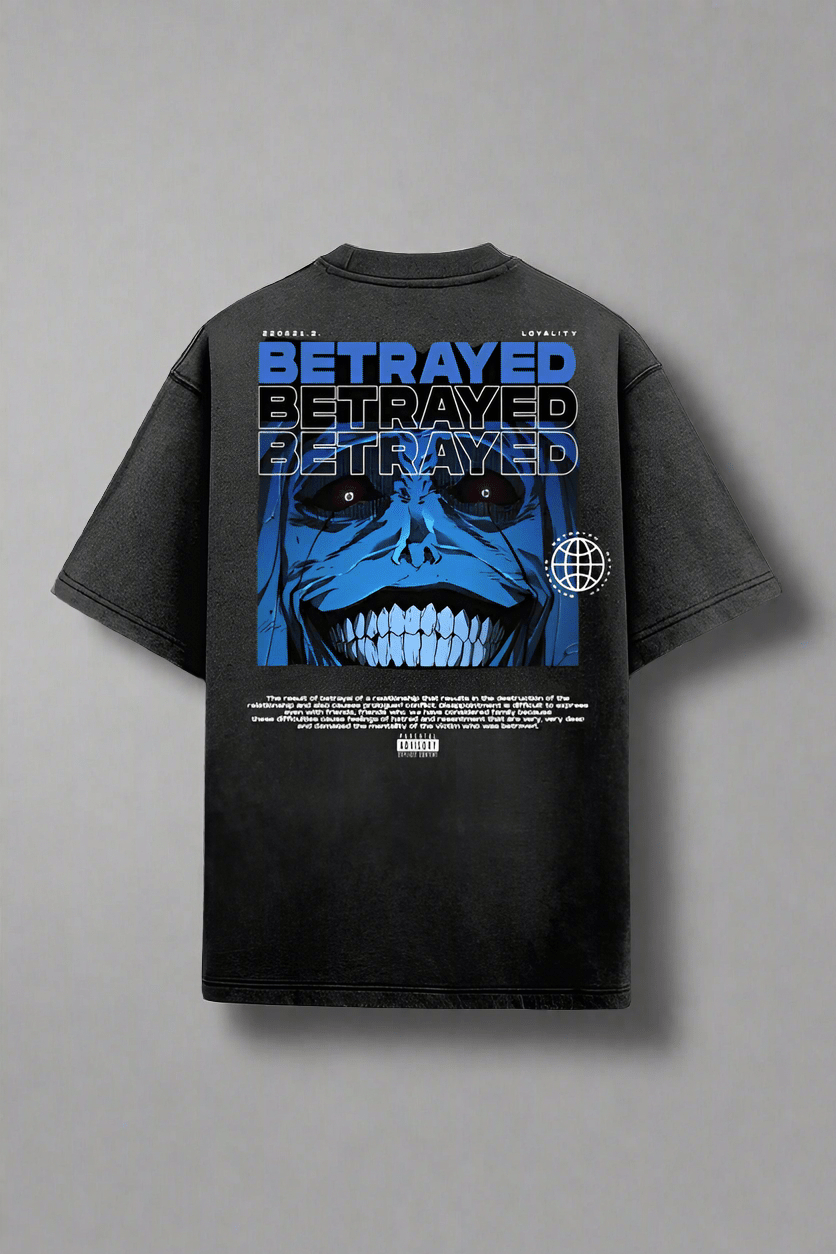 BETRAYED - Acid Wash Tshirt - disCOVERed