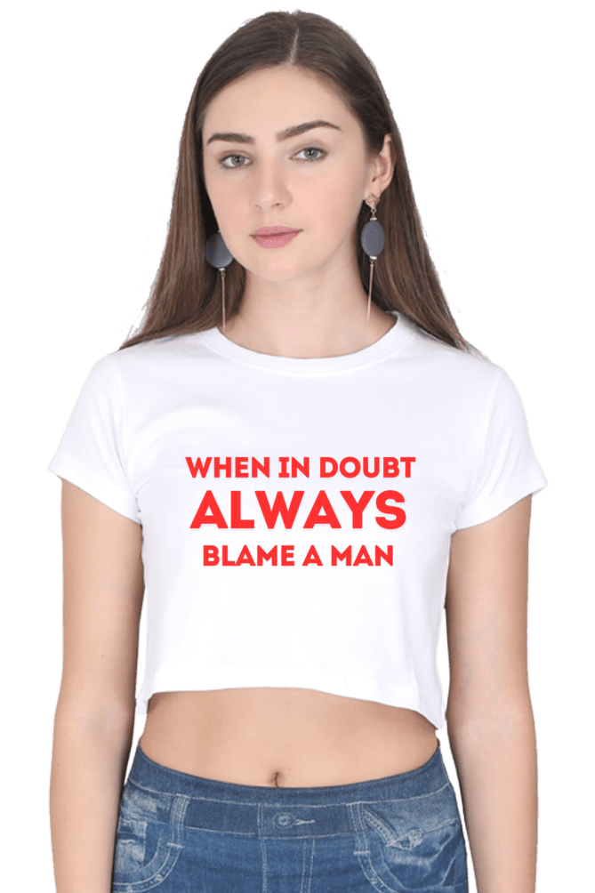 Blame Game Crop Top - disCOVERed